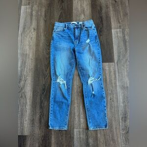 Eunina Jeans. Women’s size 9.  High waist, distressed. Great condition!